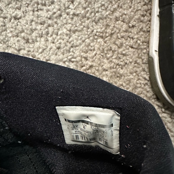 Jordan Kids Black and Gray Sneakers - Picture 3 of 4